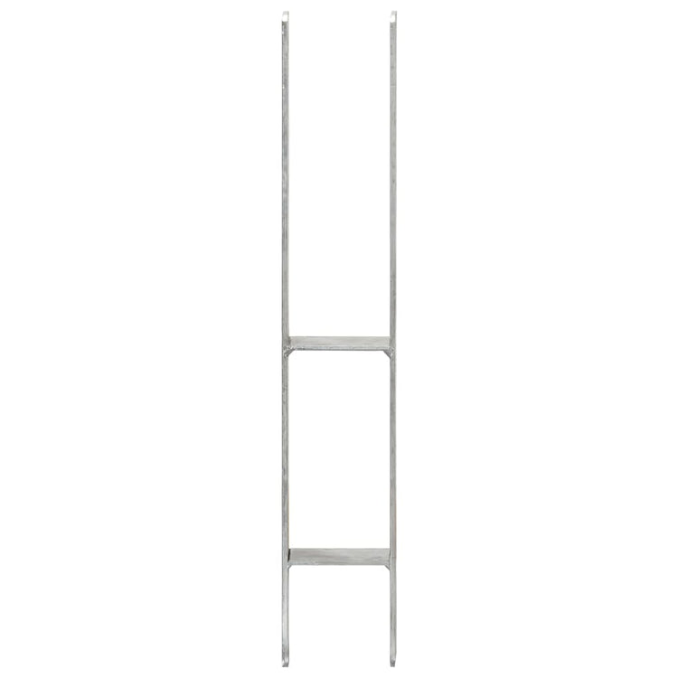 Vidaxl Ground ancrages 6 pcs 9x6x60 cm en acier galvanisé en acier couleur