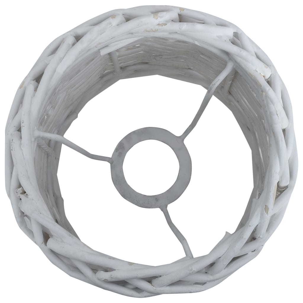 VidaXL abat-jour 25x17 cm osier blanc