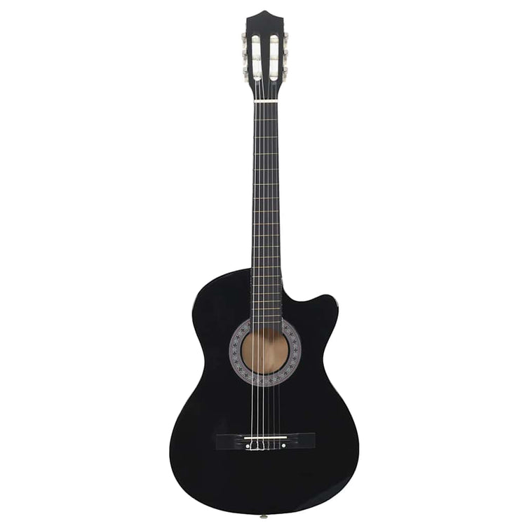 Vidaxl Guitare Cutaway avec 6 cordes Western Classic 38 Black