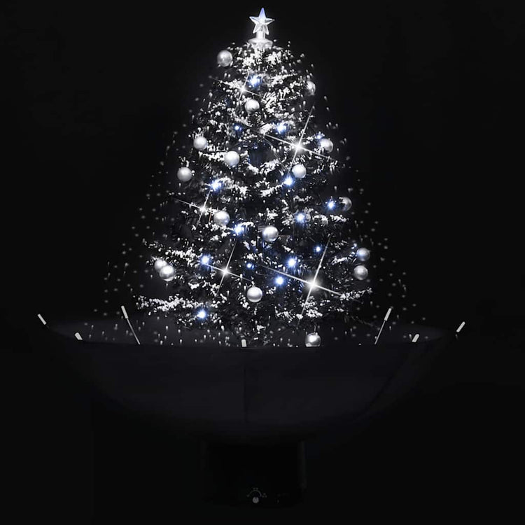 Vidaxl Christmas Snowing avec parapluie 75 cm PVC noir