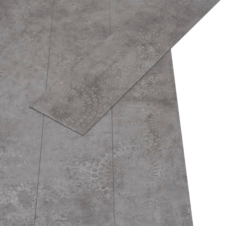 Vidaxl Floorboards auto-adhésif 5,02 m² 2 mm PVC Betongrijs