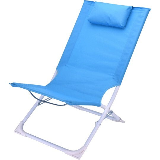 Chaise de plage pliante diverse bleu
