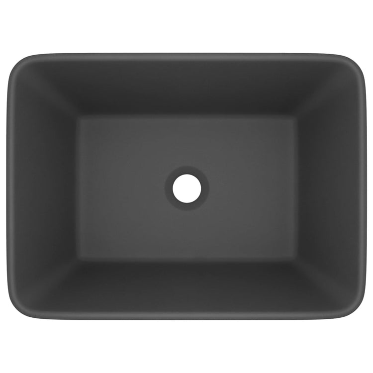 Vidaxl Washbasin 41x30x12 cm en céramique gris foncé