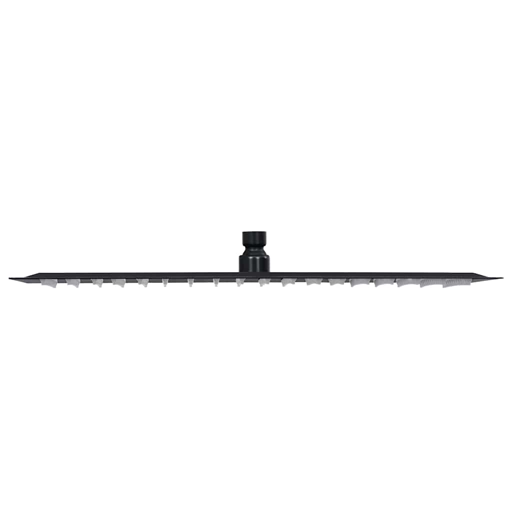 Vidaxl Rain Shower Head Square 50x50 cm en acier inoxydable noir