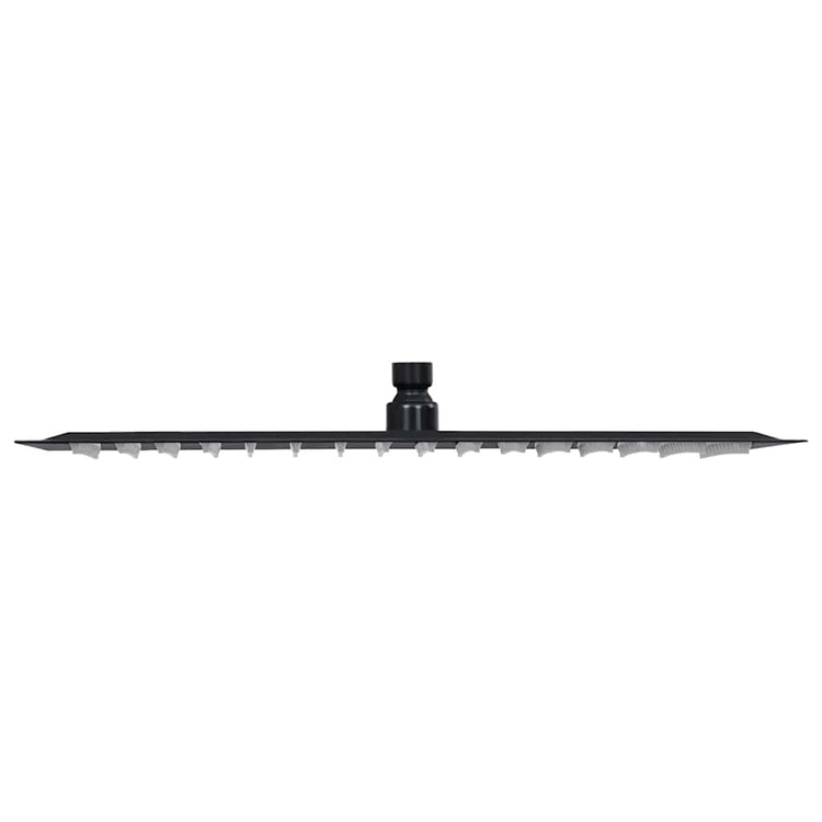 Vidaxl Rain Shower Head rectangular 40x30 cm en acier inoxydable noir