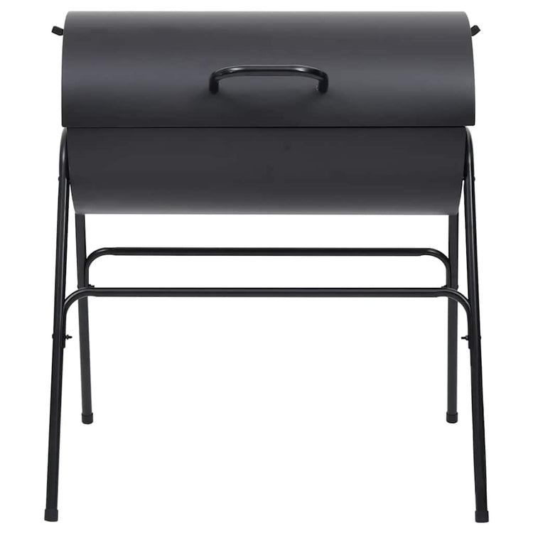 Vidaxl Barbecue gras avec 2 grilles de cuisson 80x95x90 cm en acier noir