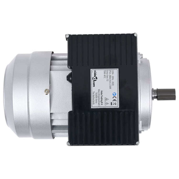 Vidaxl Motor électrique 1 phase 1,5 kW 2 kp 2 poolig 2800 tr / min aluminium