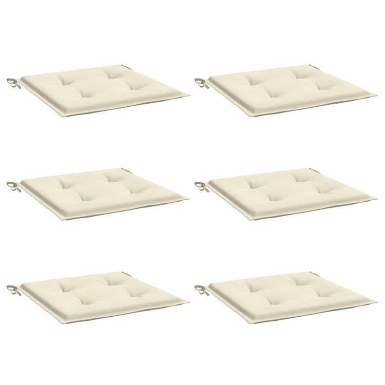 Coussins de chaise de jardin vidaxl 6 ST 40x40x3 cm