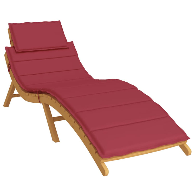 Coussin de salon vidaxl 186x58x3 cm oxford tissu vin rouge