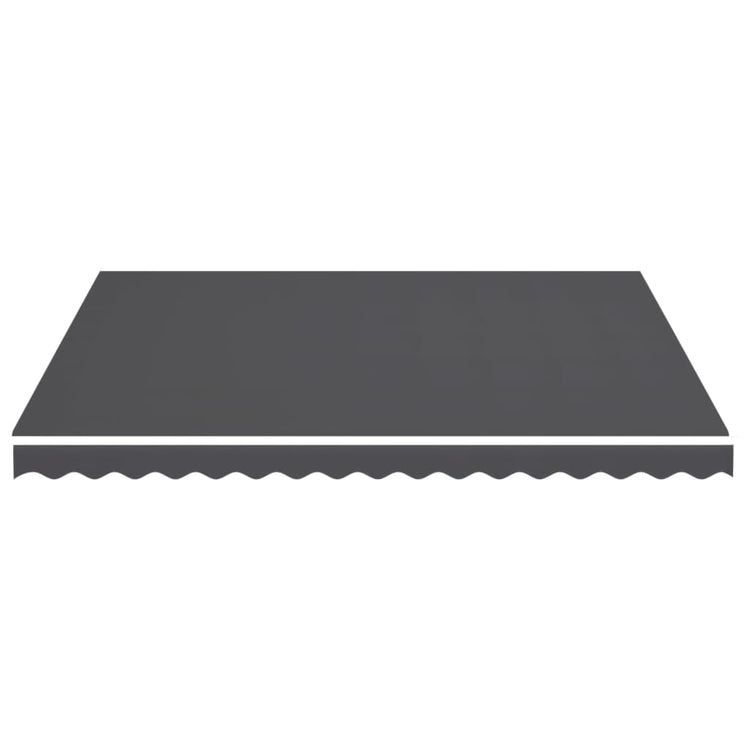 Tissu de remplacement de Vidaxl pour Luifel 4x3,5 M anthracite -colored