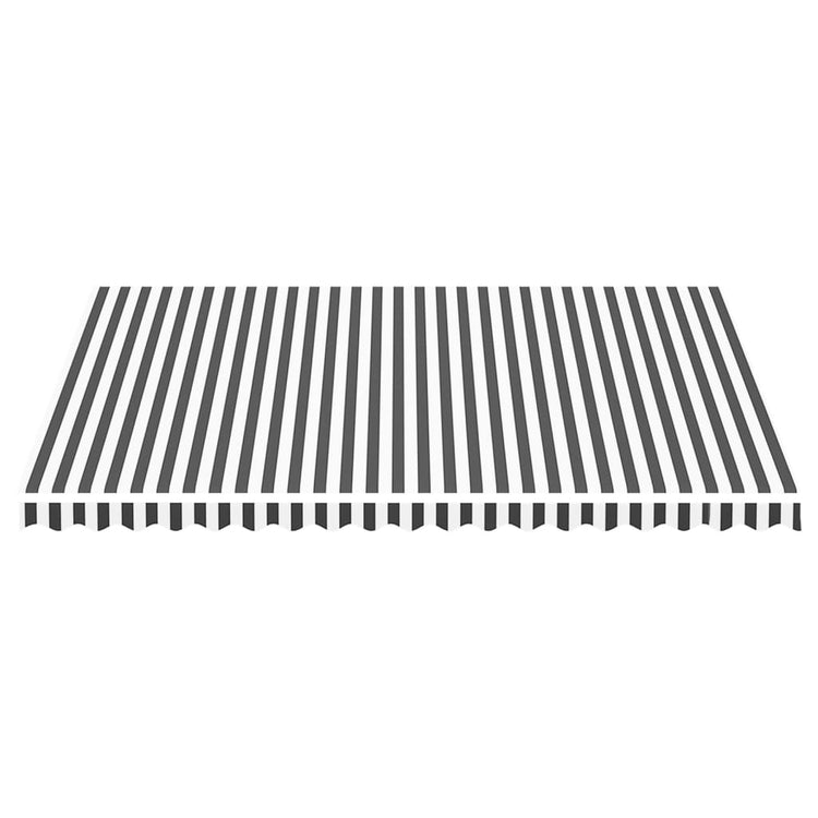 Tissu de remplacement de Vidaxl pour Luifel 4,5x3,5 M anthracite -colore et blanc