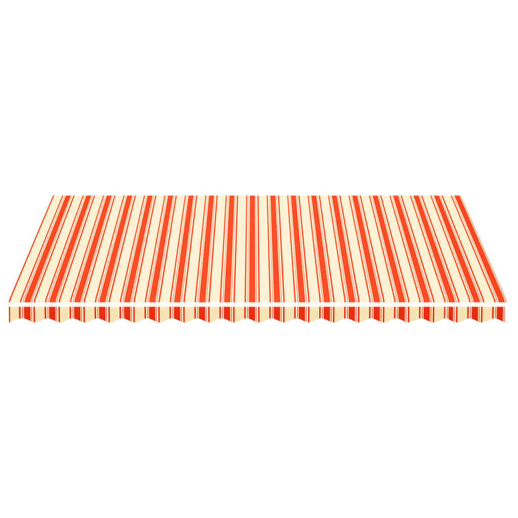 Tissu de remplacement de Vidaxl pour Luifel 5x3 m jaune et orange