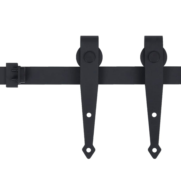 Ensemble de suspension Vidaxl pour une mini-porte en acier au carbone de 200 cm