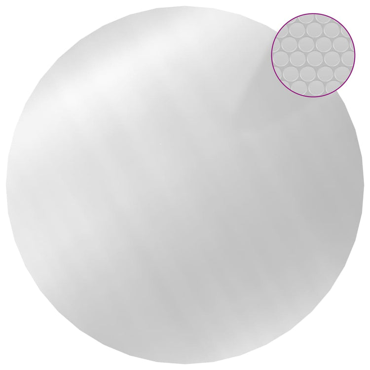 Couvercle de piscine vidaxl 549 cm PE argent coloré