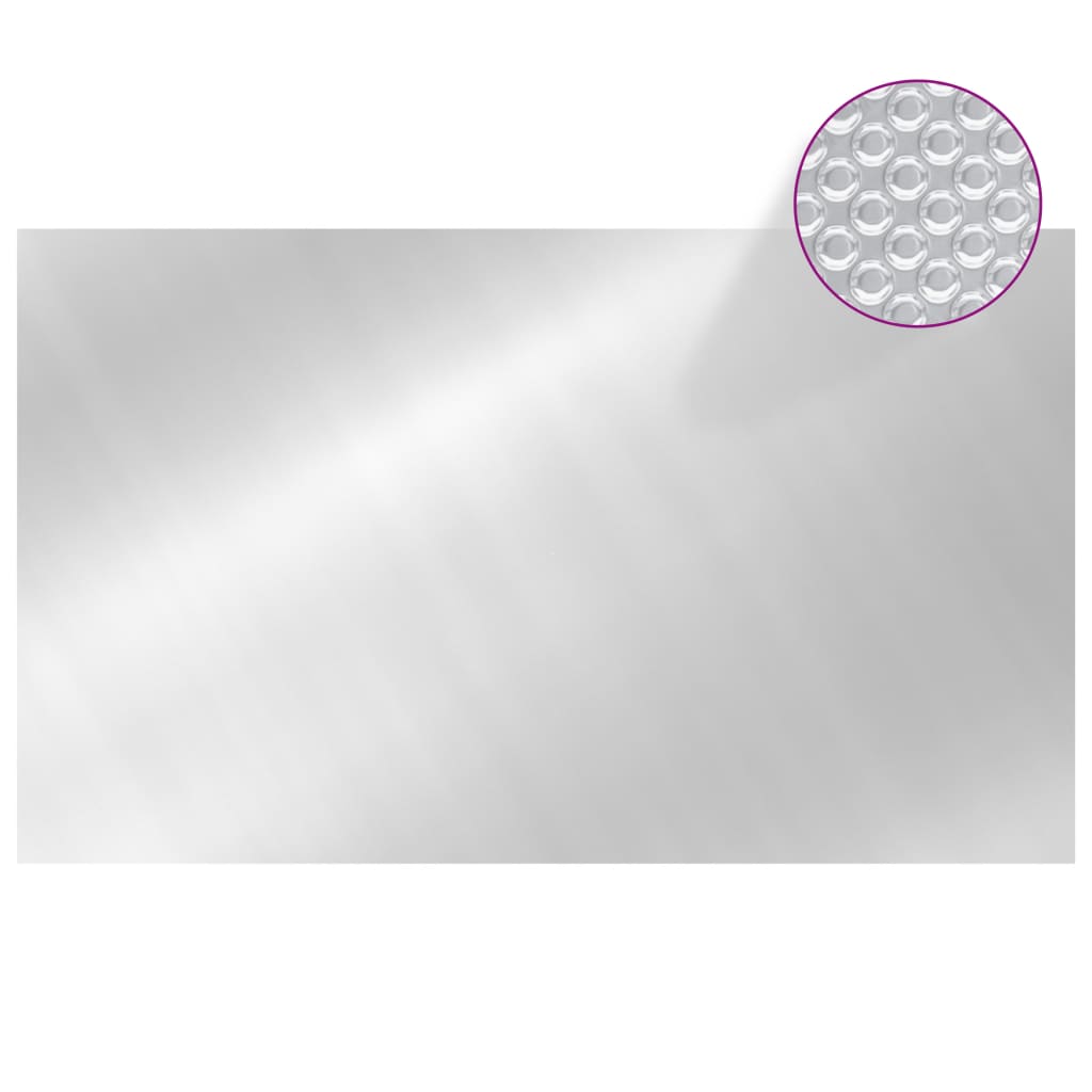 Couvercle de piscine vidaxl rectangulaire 1000x600 cm PE argent coloré