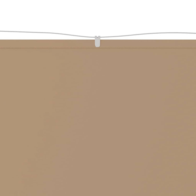 Vidaxl Luifel Vertical 60x1200 cm Oxford tissu taupe