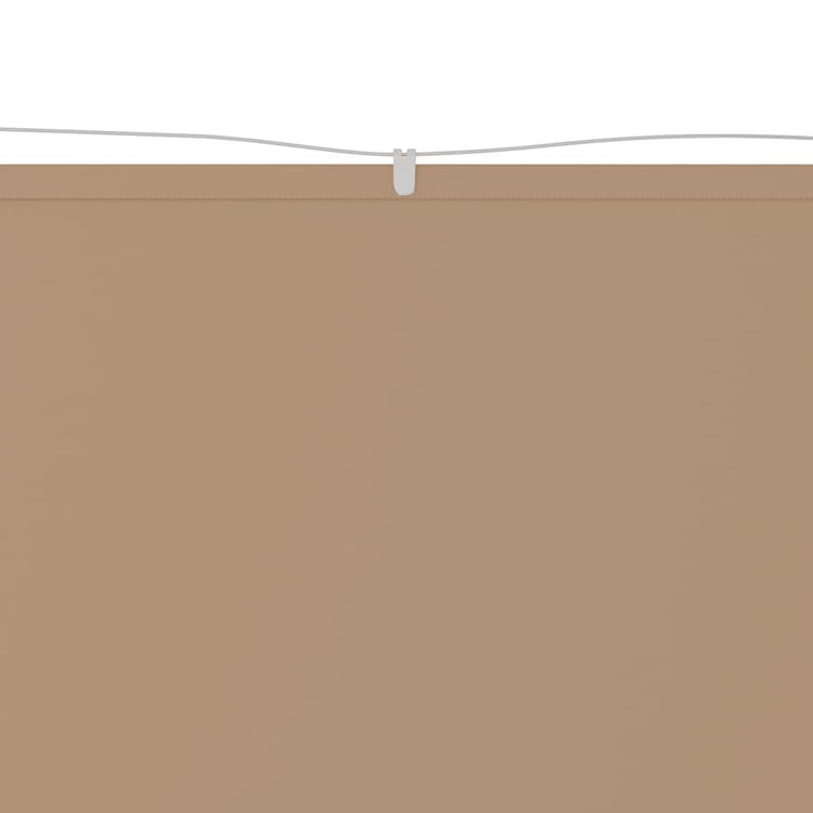 Vidaxl Luifel Vertical 100x800 cm Oxford tissu taupe