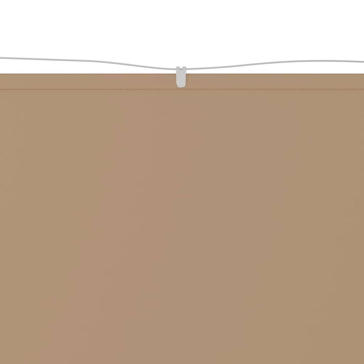 Vidaxl Luifel Vertical 100x100 cm Oxford tissu taupe