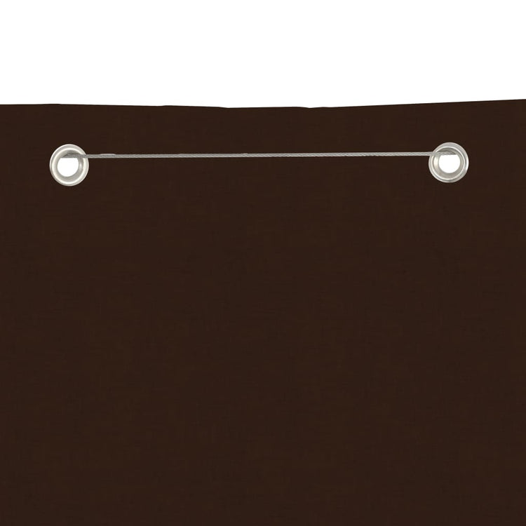 Écran de balcon Vidaxl 120x240 cm Oxford tissu brun