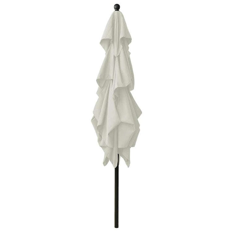 Vidaxl parasol 3 couches avec poteau en aluminium 2,5x2,5 m de sable