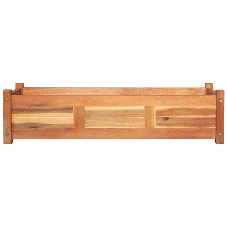 Les planteurs Vidaxl ont augmenté 2 PCS 100x30x25 cm Acaciahout