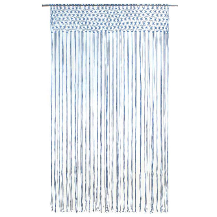 Vidaxl rideau macramé 140x240 cm Coton bleu