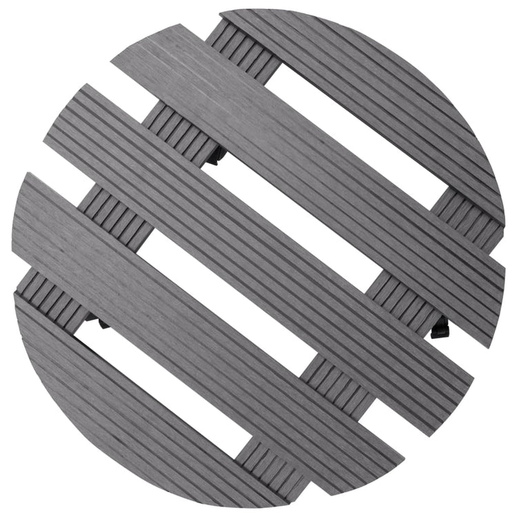 Vidaxl Plant Trolleys 2 PCS Ø30x7,5 cm HKC Gray