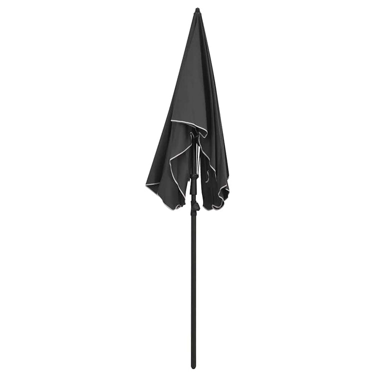 Vidaxl parasol avec pôle 200x130 cm anthracite -colored