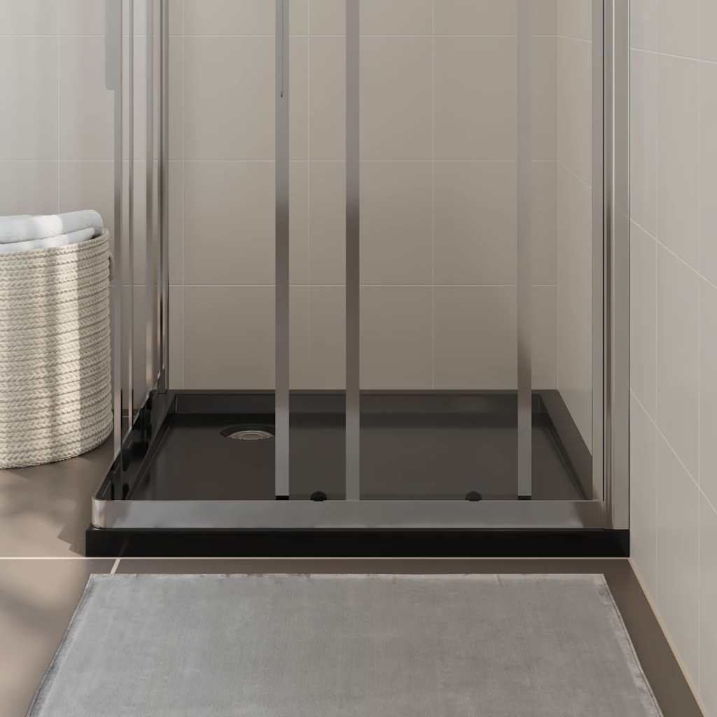Vidaxl Shower Tray Square 80x80 cm noir