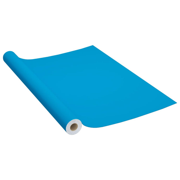 Vidaxl Meubles Huiles auto-adhésives 2 ST 500x90 cm PVC Azure Bleu