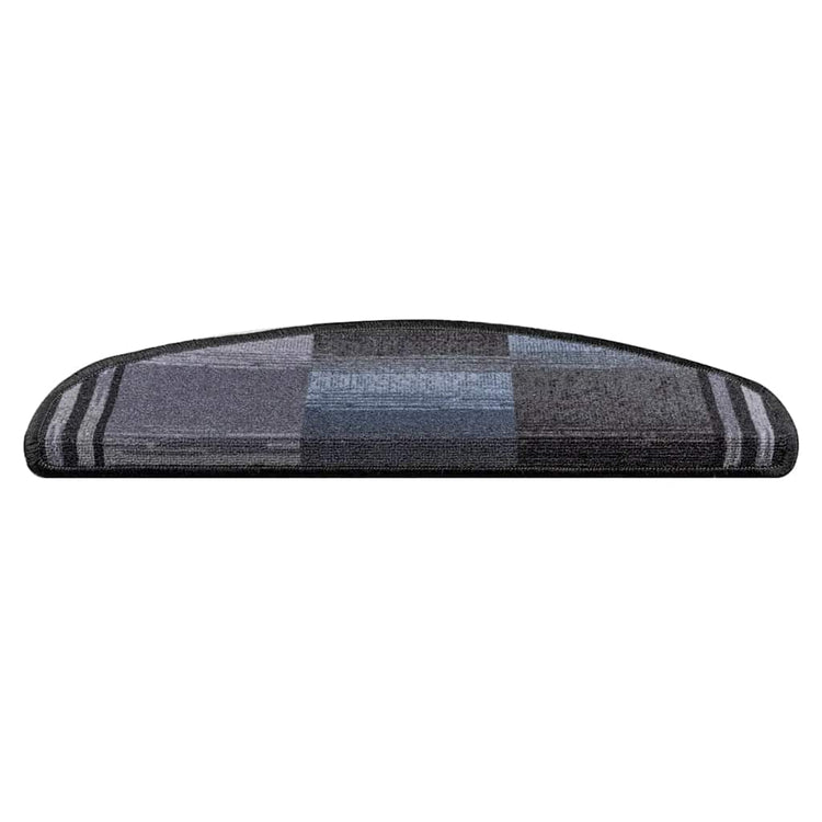 Vidaxl Mat à escalier auto-adhésif 5 ST 65X21X4 cm noir et gris