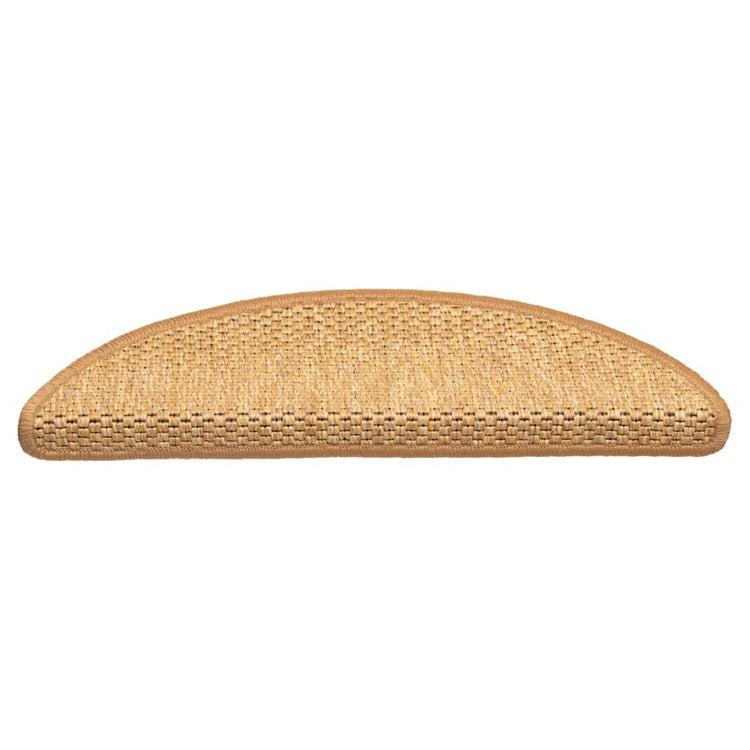Vidaxl Stair tapis auto-adhésif 15 st sisal look 56x17x3 cm sisal colored
