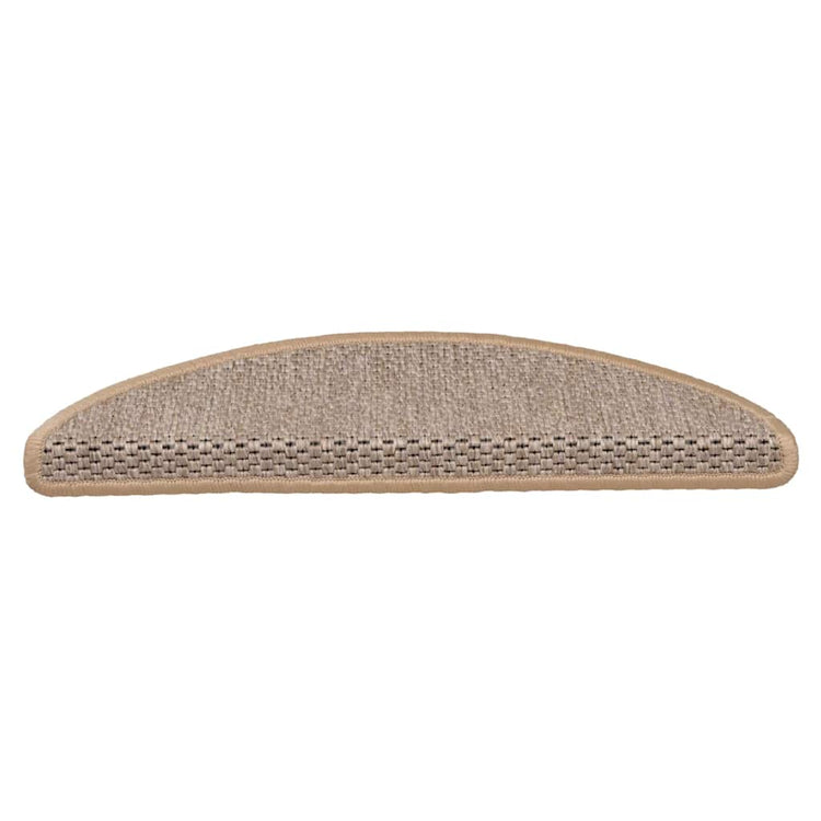 Vidaxl Stair tapis auto-adhésif 15 st sisal look 56x17x3 cm beige clair