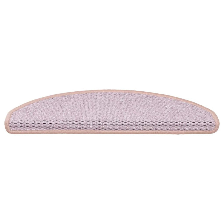 Vidaxl Mat à escalier auto-adhésif 15 st sisal look 65x21x4 cm rouge