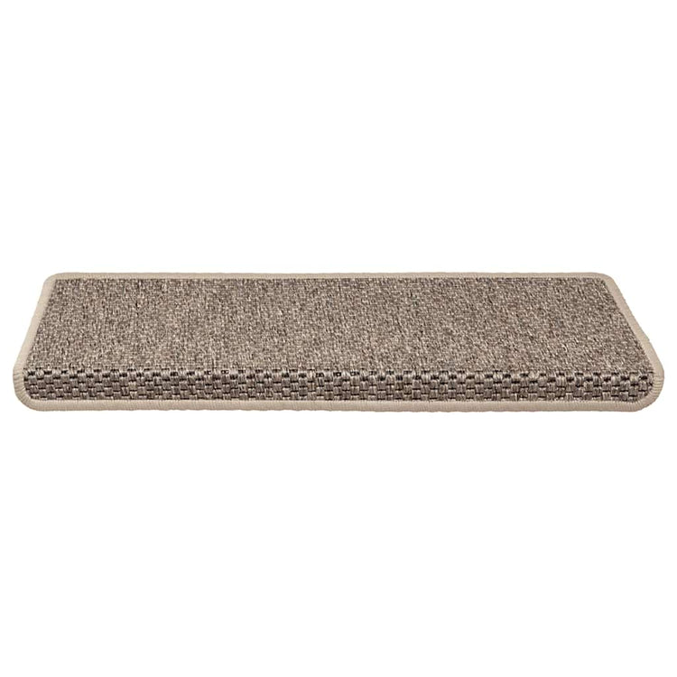 Vidaxl Stair tapis auto-adhésif 15 st sisal look 65x21x4 cm beige sombre