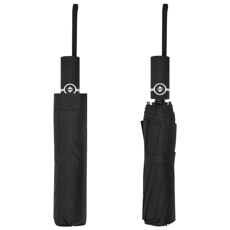 Le parapluie Vidaxl a automatiquement pliable 104 cm noir