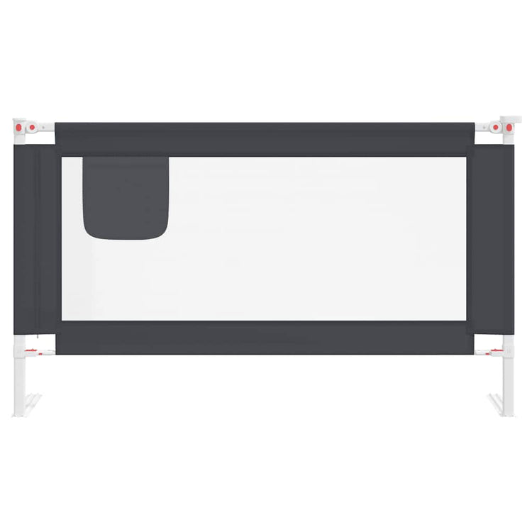 Tableau de lit Vidaxl Toddler 140x25 cm tissu gris foncé