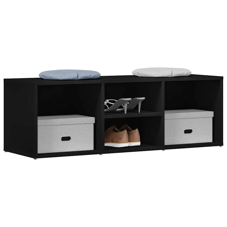 Banc de rangement à chaussures Vidaxl 105x35x35 cm Bois de bois de propriété