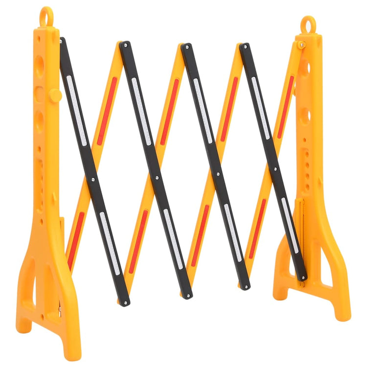 Vidaxl Traffic Barrière pliable 250x38x96 cm jaune et noir