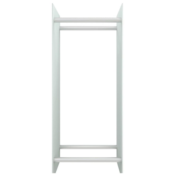 Vidaxl cheminée trek 40x35x100 cm en verre durci blanc