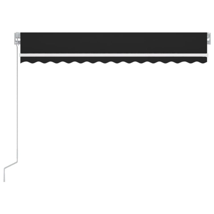 Vidaxl Luifel extensible manuellement avec une couleur anthracite LED 350x250 cm