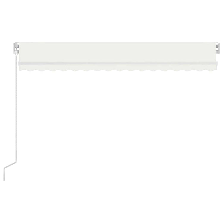 Vidaxl Luifel extensible manuellement avec la Crème LED 400x300 cm -Colored