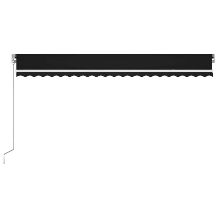 Vidaxl Luifel extensible manuellement avec une couleur anthracite LED 500x300 cm