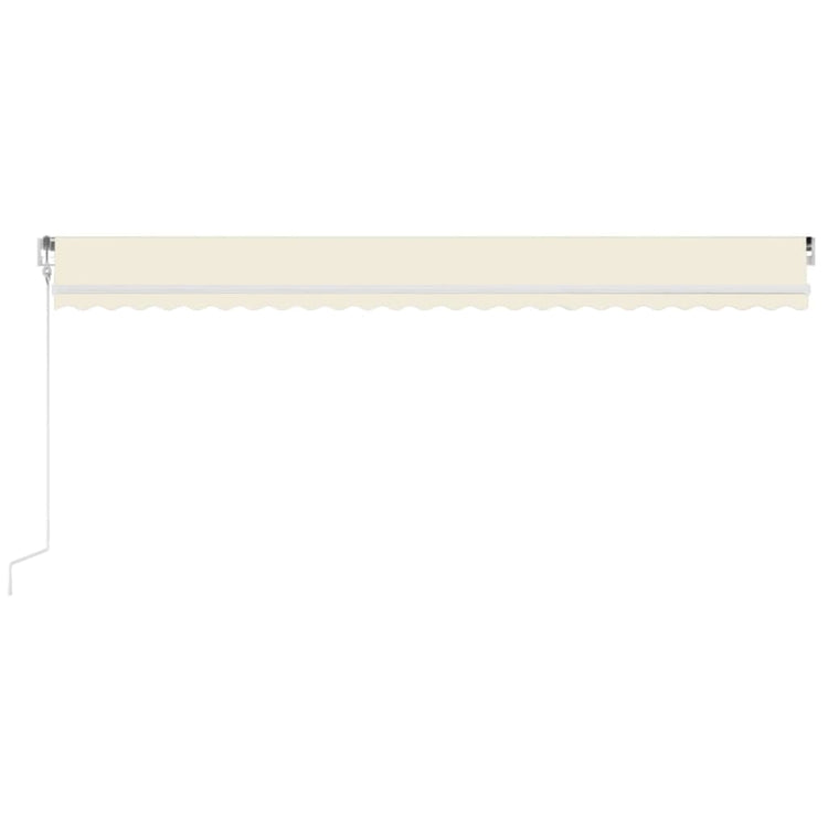 Vidaxl Luifel Automatique avec led et capteur de vent 600x300 cm couleur crème