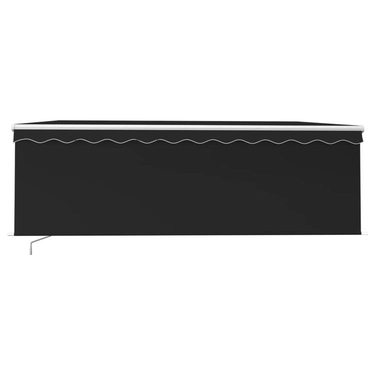 Vidaxl Luifel extensible à rouleau aveugle LED 4,5x3 m anthracite
