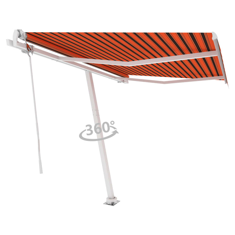 Vidaxl Luifel - Free - Automatic 350x250 cm CM et brun