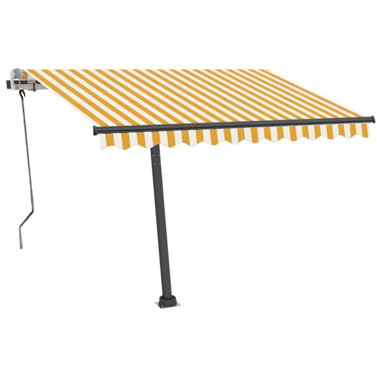 Vidaxl Laifel détaché retirer manuellement 350x250 cm jaune et blanc