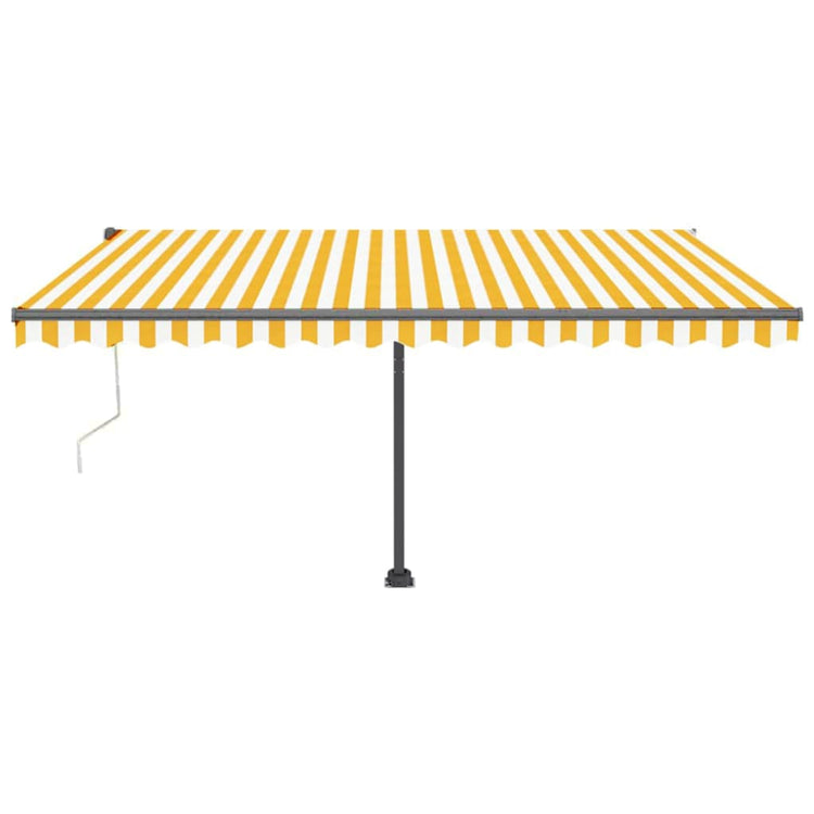 Vidaxl Luifel - Free - Automatic 450x300 cm jaune et blanc