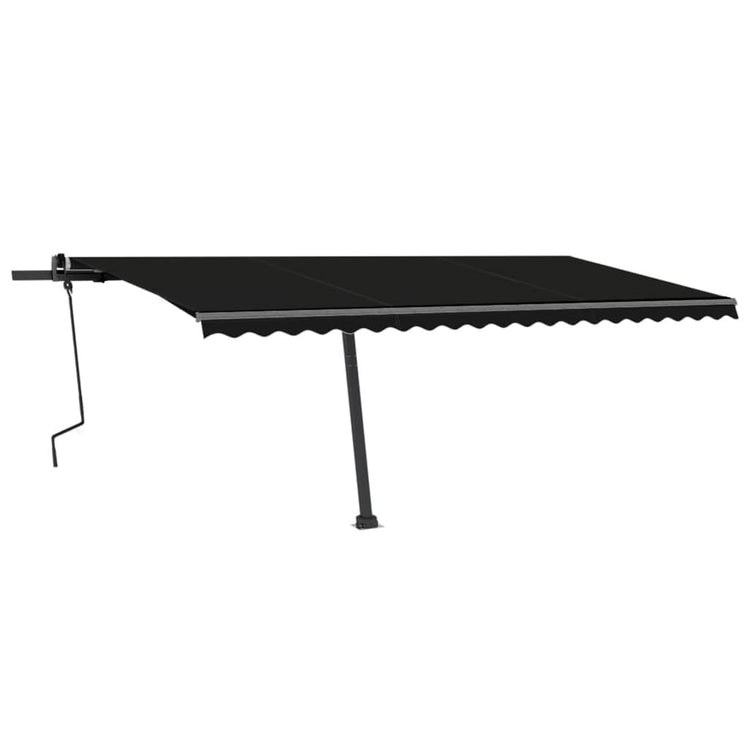 Vidaxl Luifel détaché étend manuellement l'anthracite 500x300 cm