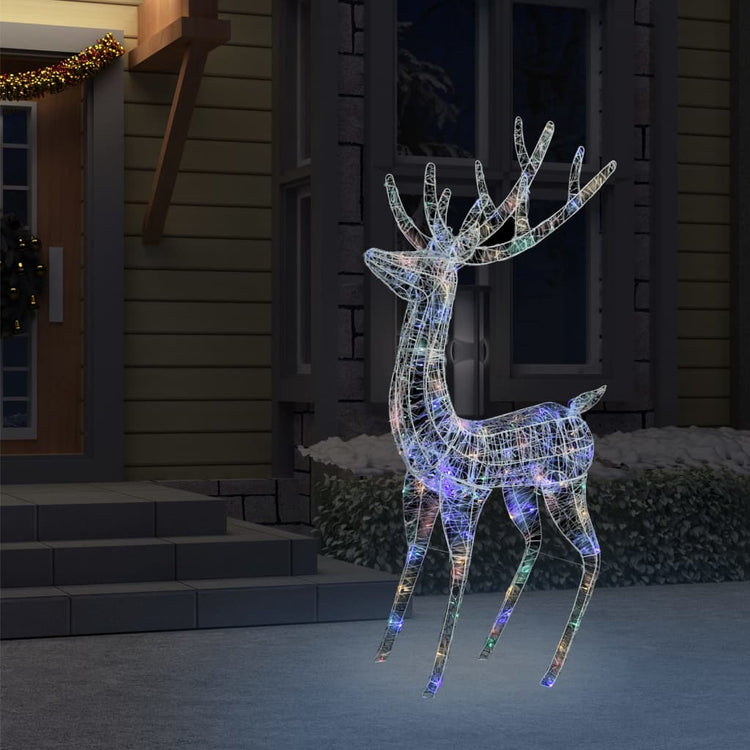 Vidaxl Christmas Decoration Rendeer 250 LEDS Multicolore 180 cm acrylique